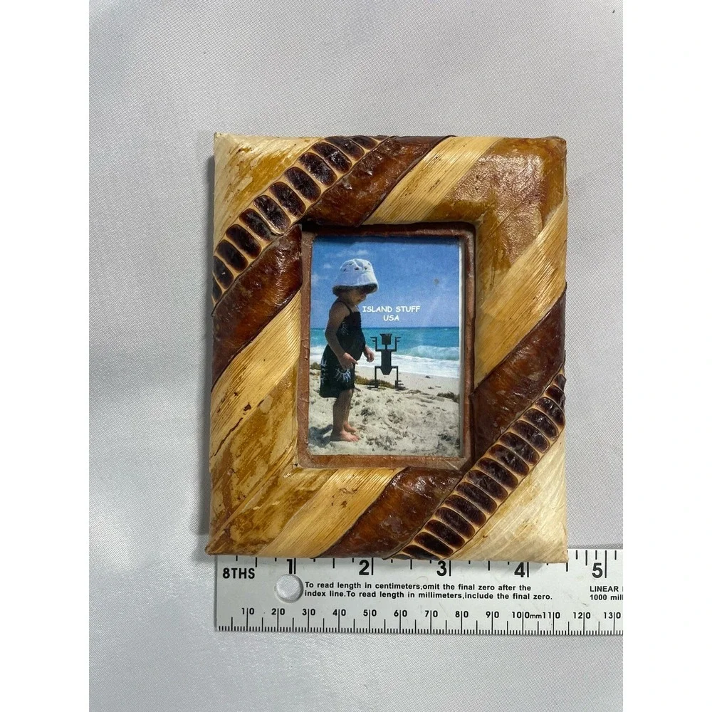 Banana Leaf Picture Frames Rope & Rafia Designs-Set Of 2 - 5